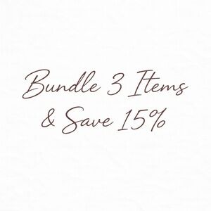 Bundle Offer: Save 15%